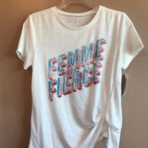 Jessica Simpson Femme & Fierce T-Shirt Size SM